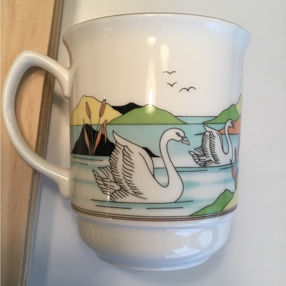 Royal Grafton Swan pattern, coffee cup.